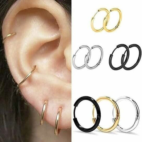 3-Pairs: Endless Hoop Earrings