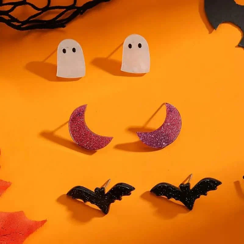 3-Pairs: Retro Halloween Earrings by DailySale