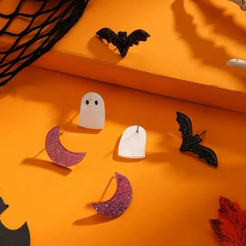 3-Pairs: Retro Halloween Earrings by DailySale