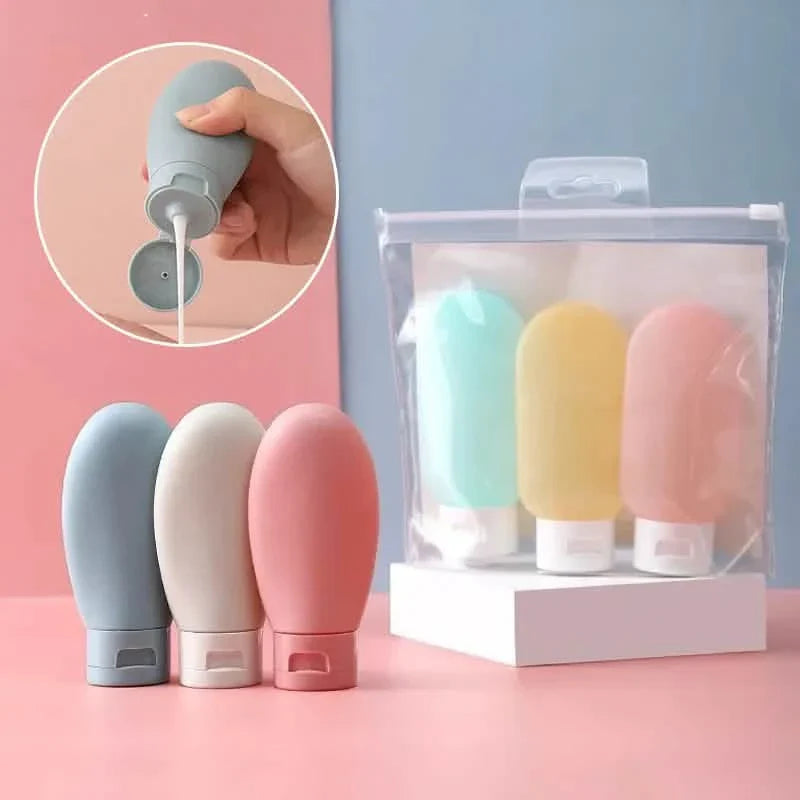 3-Piece: 60ml Leakproof Travel Bottle Set by DailySale