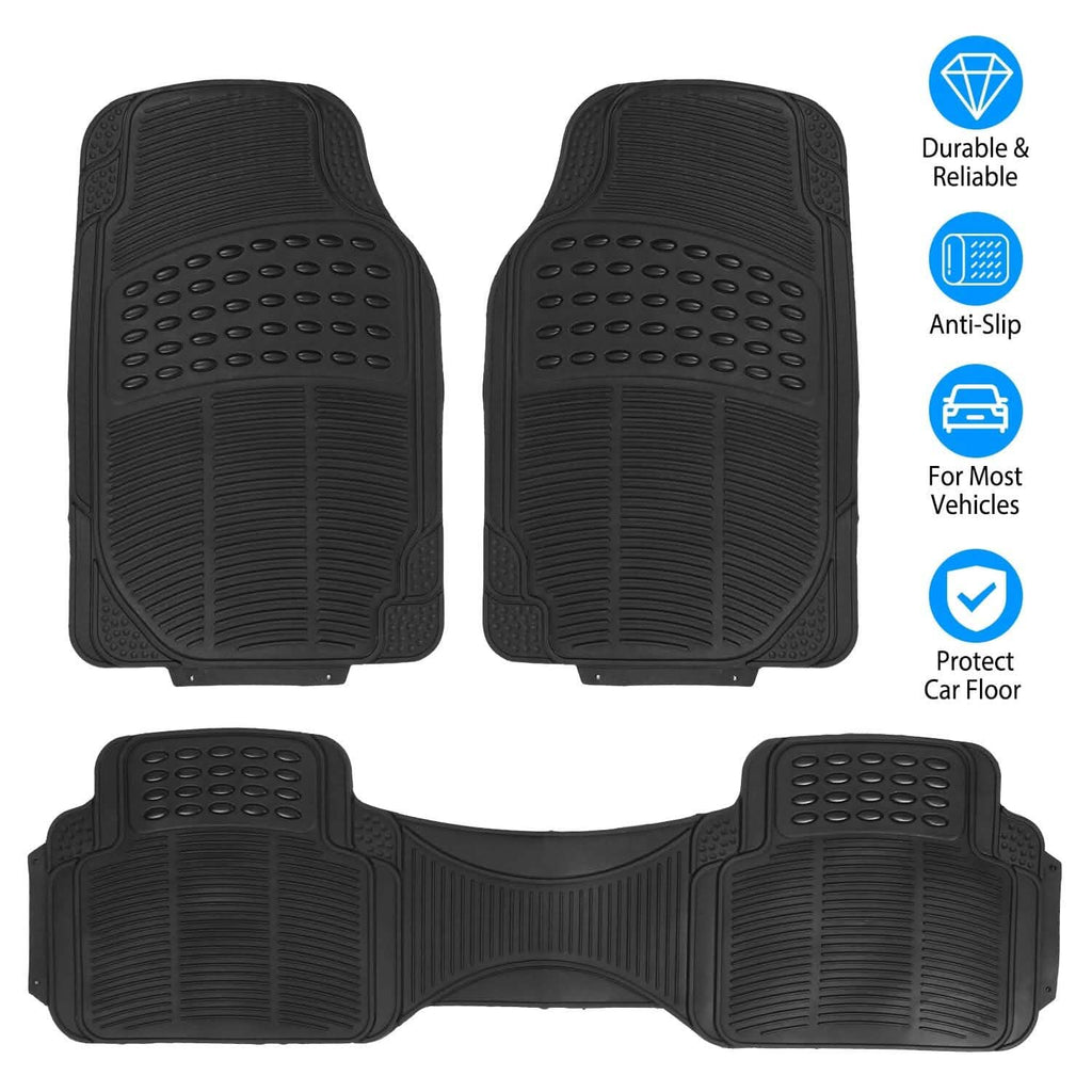 3-Piece: Automotive Floor Mats Set by DailySale