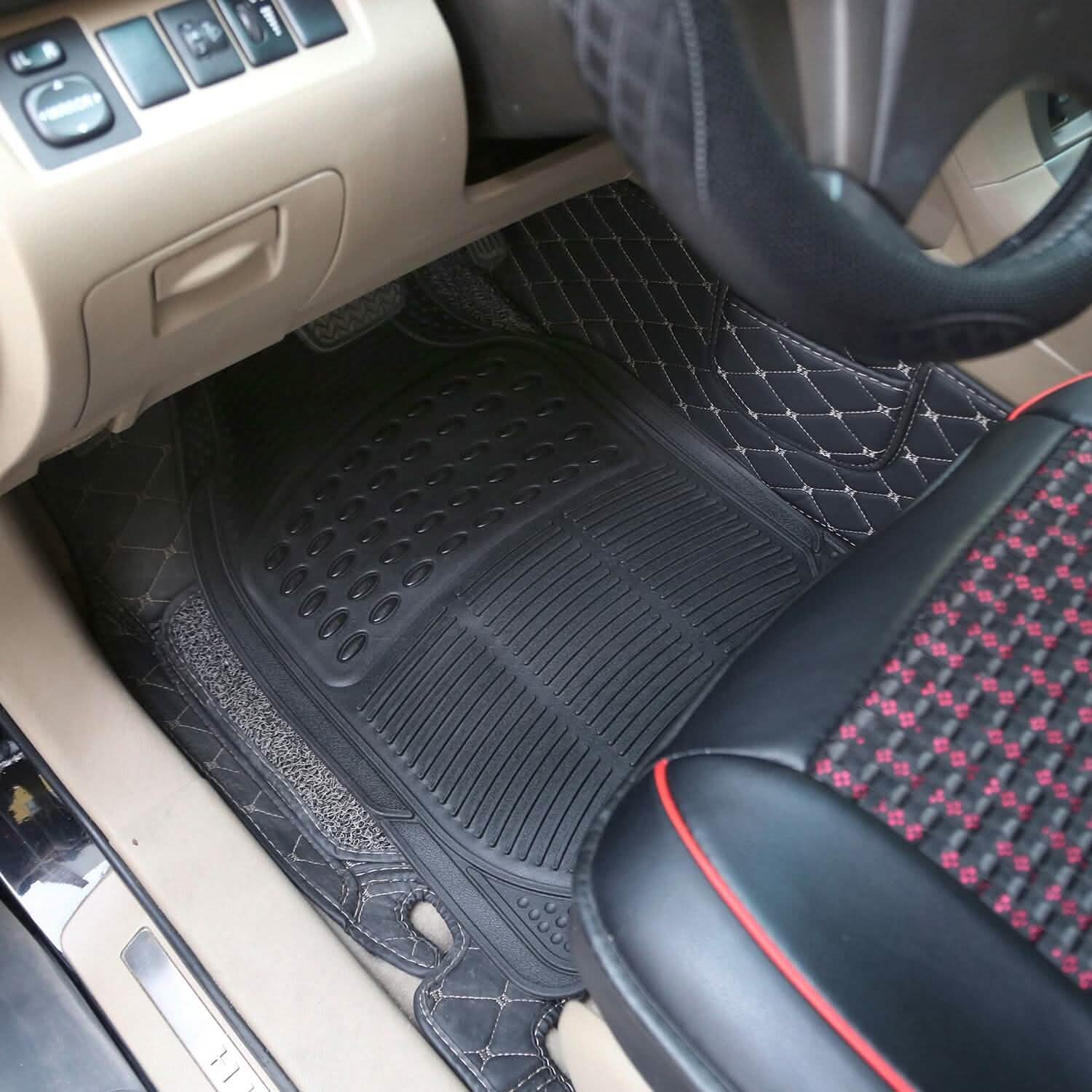 3-Piece: Automotive Floor Mats Set by DailySale
