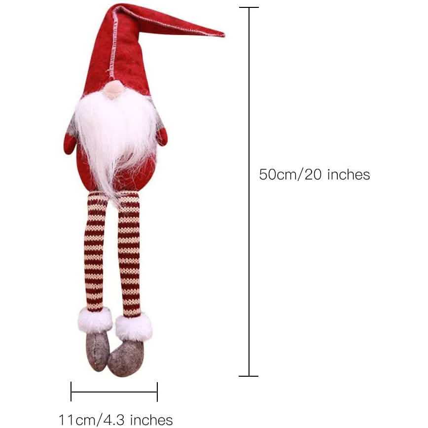 3 Piece: Handmade Sitting Long-Legged Christmas Elf Bottle Decoration Set by DailySale
