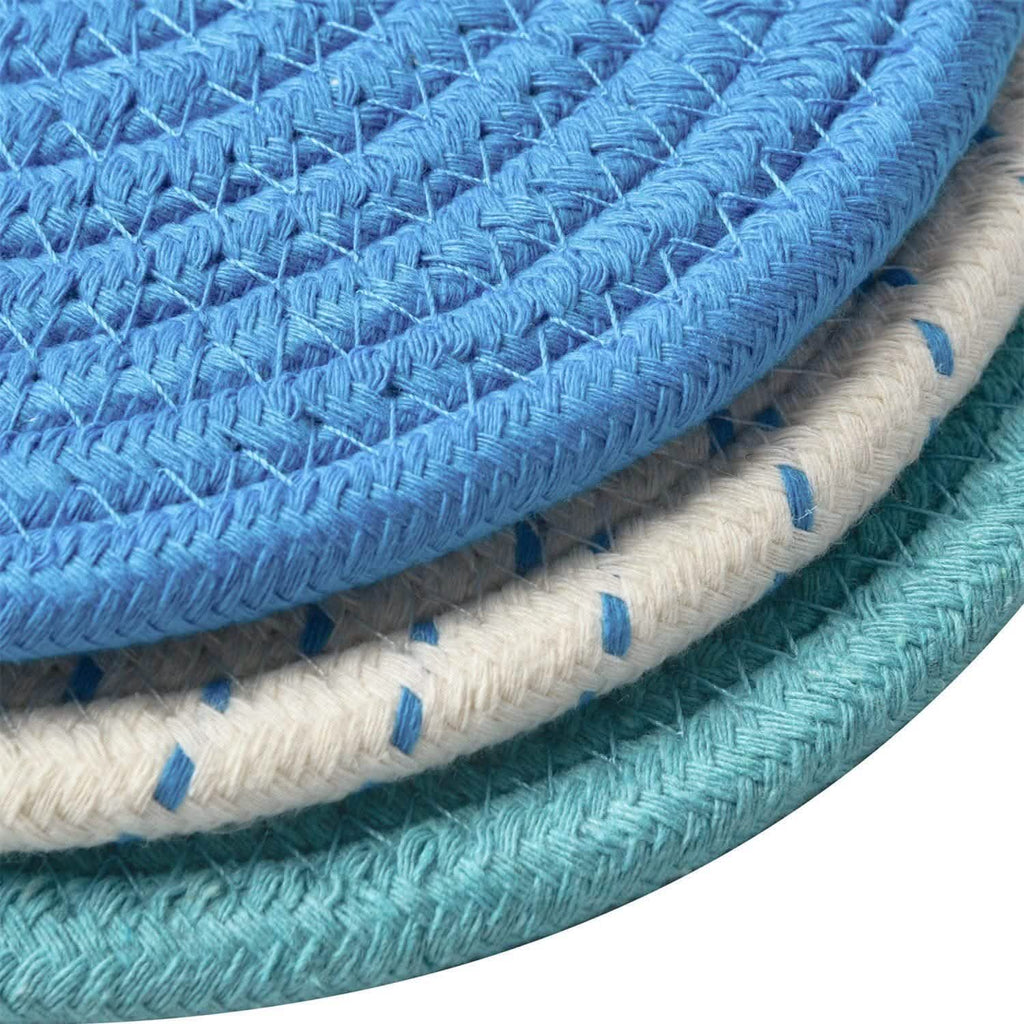3-Piece Set: 100% Pure Cotton Thread Weave Hot Pot Holders by DailySale