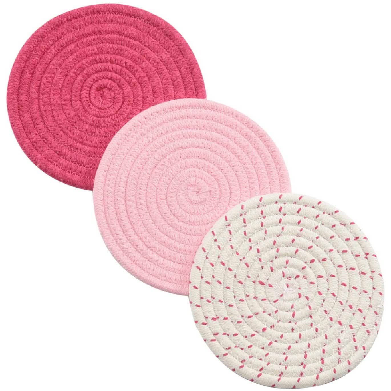3-Piece Set: 100% Pure Cotton Thread Weave Hot Pot Holders by DailySale