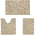 3-Piece Set: Bathroom Rugs Set Ultra Soft Non Slip and Absorbent Chenille by DailySale