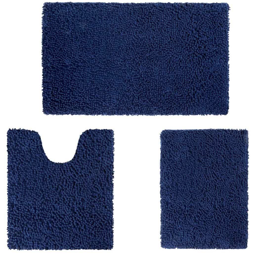 3-Piece Set: Bathroom Rugs Set Ultra Soft Non Slip and Absorbent Chenille by DailySale