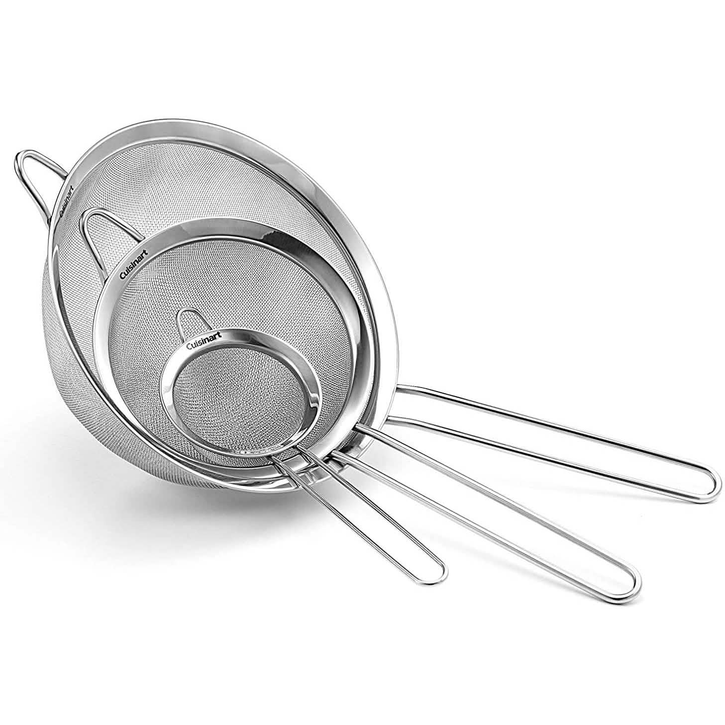 3-Piece Set: Cuisinart Mesh Strainers by DailySale
