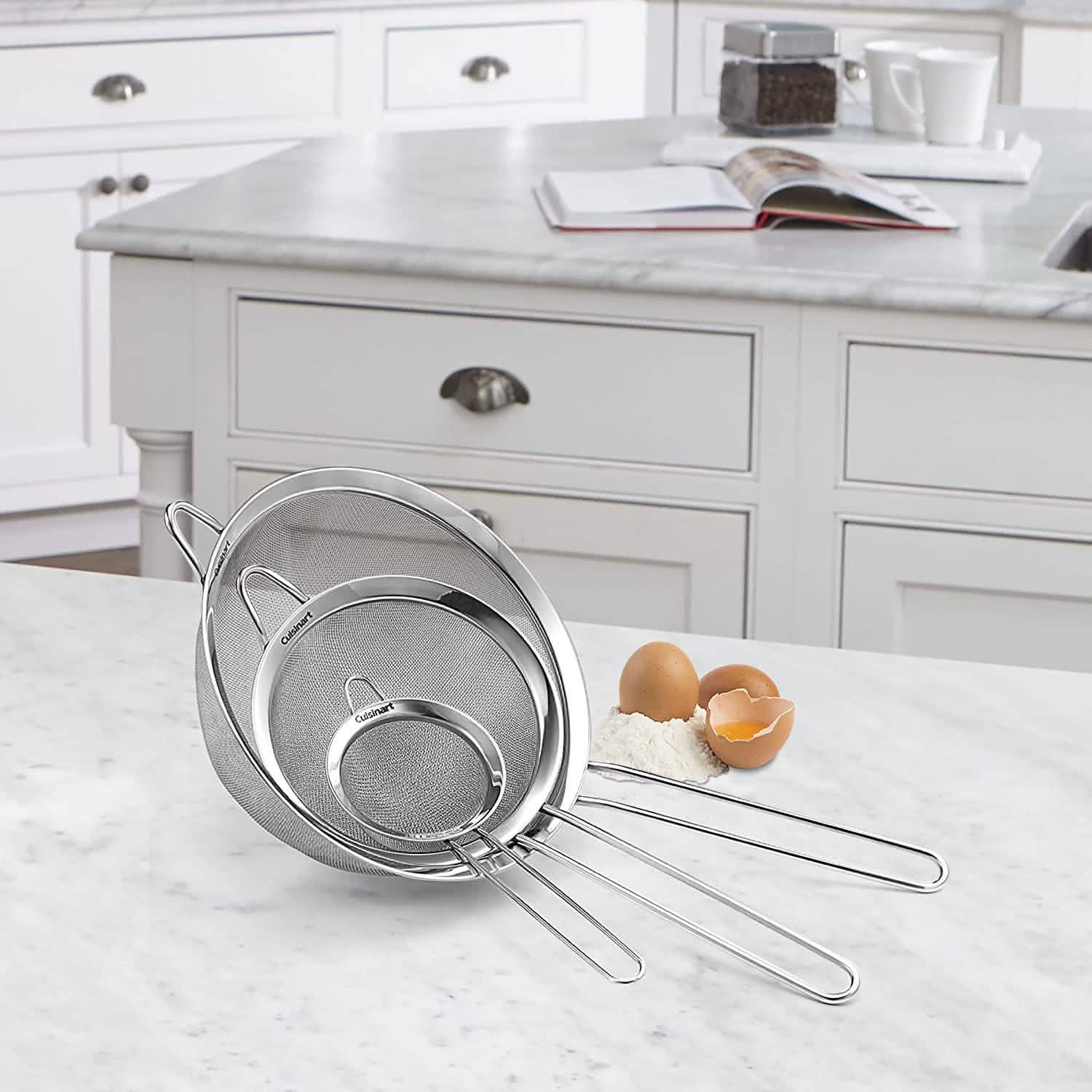 3-Piece Set: Cuisinart Mesh Strainers by DailySale
