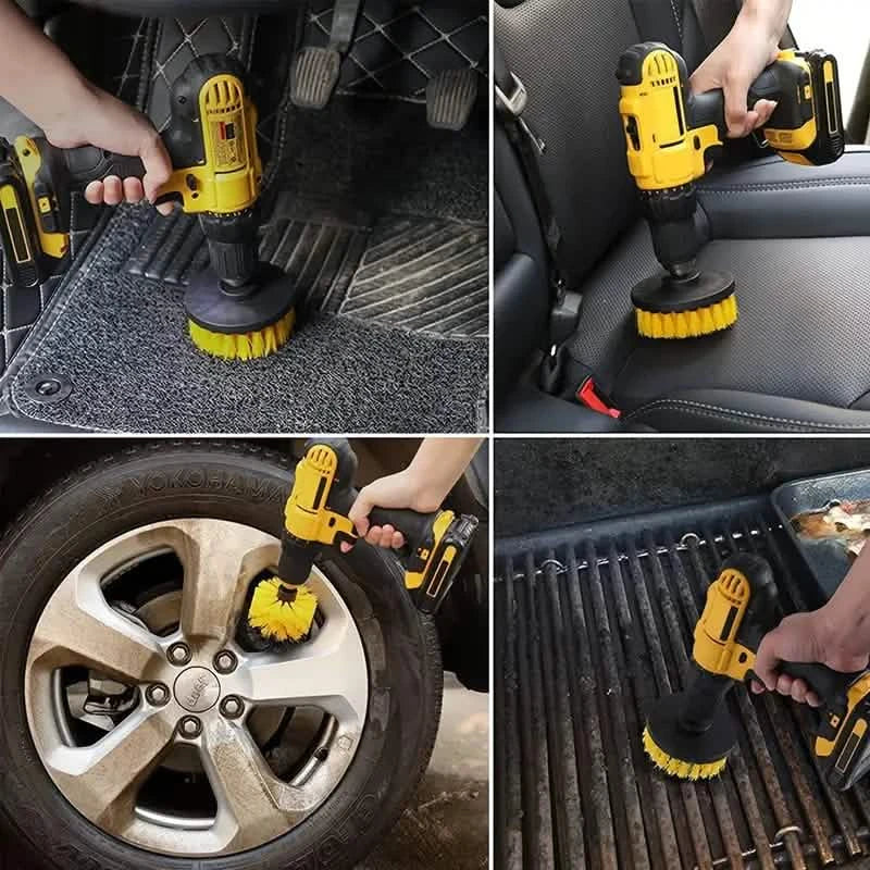 3-Piece Set: Power Scrubber Wash Cleaning Brushes Tool Kit by DailySale