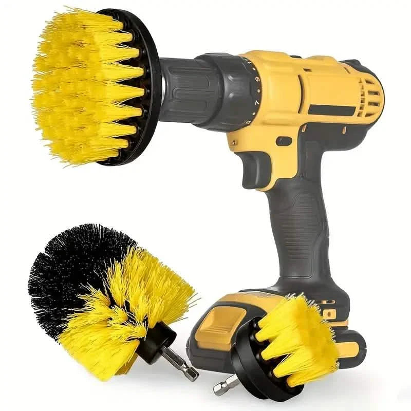 3-Piece Set: Power Scrubber Wash Cleaning Brushes Tool Kit by DailySale