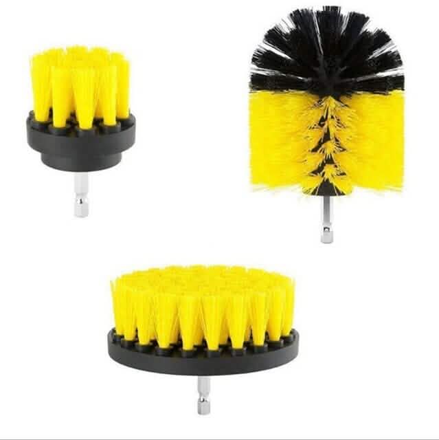 3-Piece Set: Power Scrubber Wash Cleaning Brushes Tool Kit by DailySale