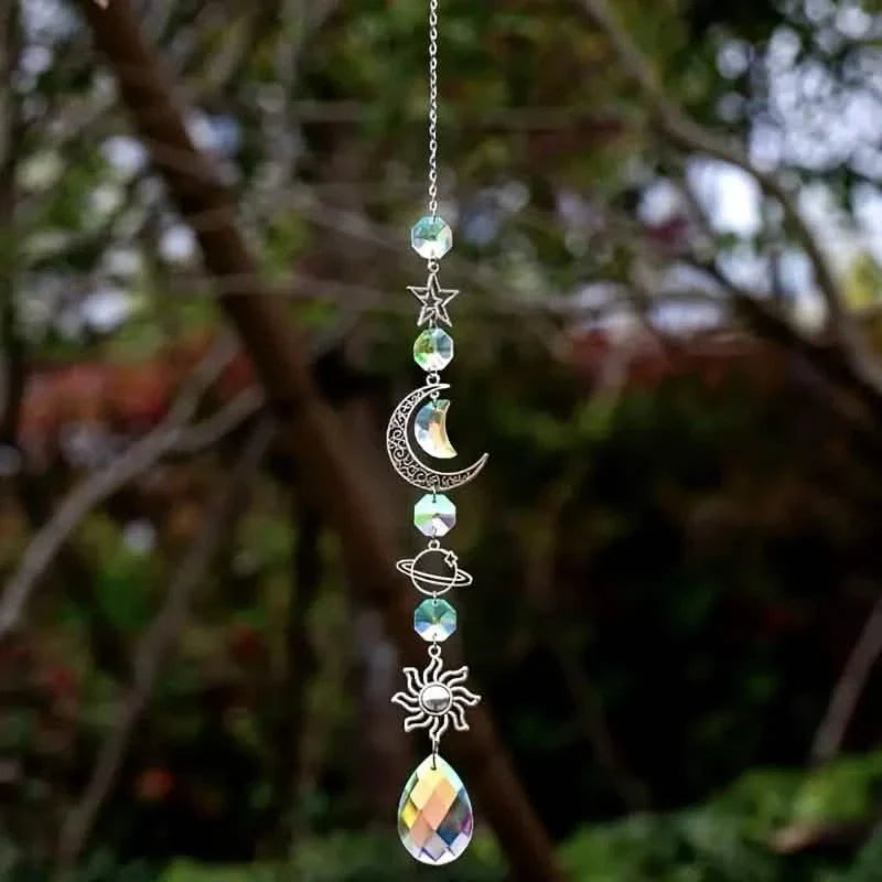 3-Pieces: Crystal Wind Chime Pendant Catcher Diamond Prisms by DailySale