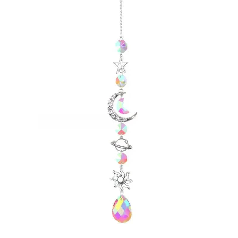 3-Pieces: Crystal Wind Chime Pendant Catcher Diamond Prisms by DailySale