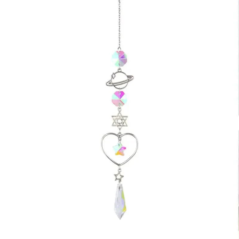 3-Pieces: Crystal Wind Chime Pendant Catcher Diamond Prisms by DailySale
