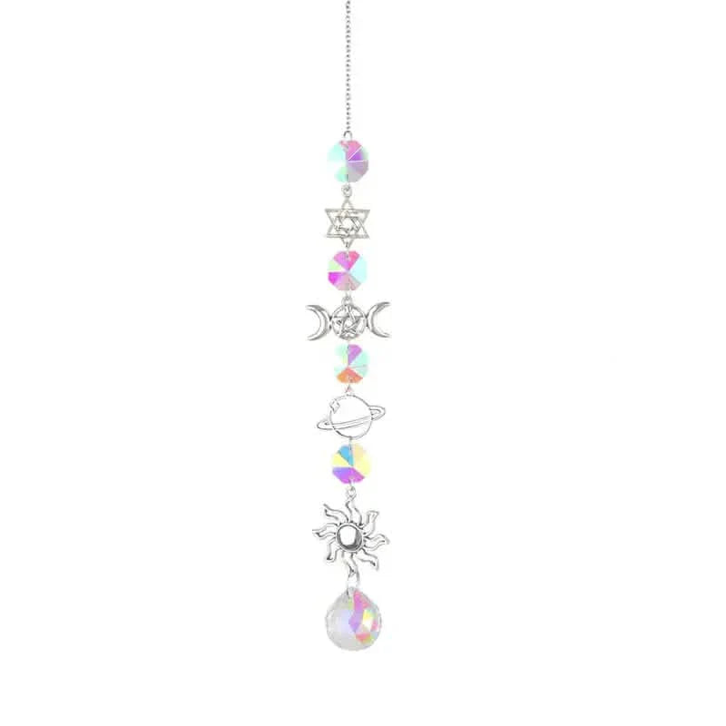3-Pieces: Crystal Wind Chime Pendant Catcher Diamond Prisms by DailySale