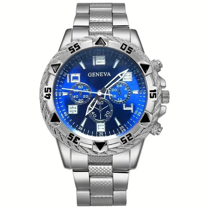 3-Pieces: Fashionable Men's Quartz Watch Set by DailySale