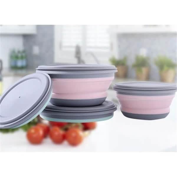 3-Pieces: Folding Camping Bowl Set by DailySale