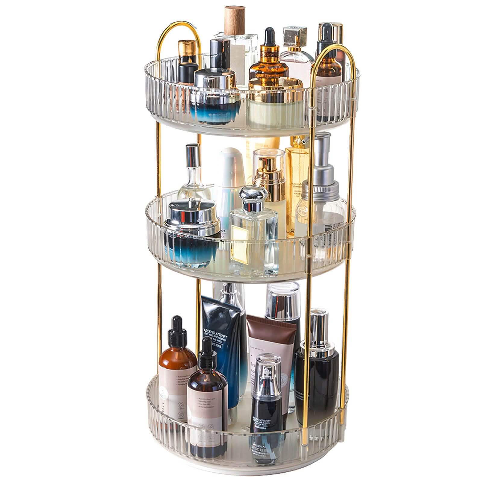 3-Tier 360¬∞ Spinning Rotating Makeup Organizer by DailySale
