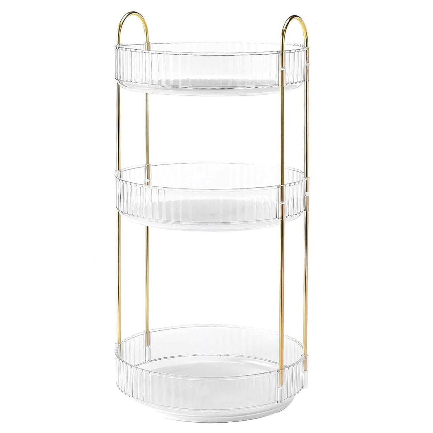 3-Tier 360¬∞ Spinning Rotating Makeup Organizer by DailySale