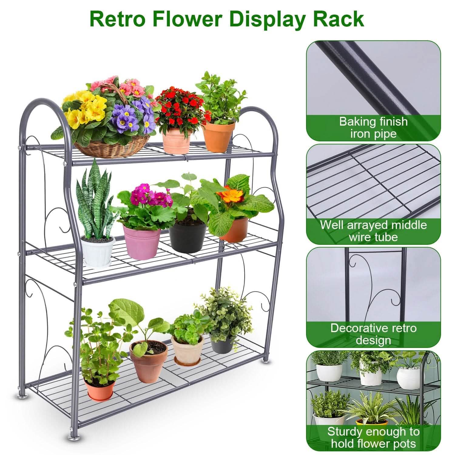 3-Tier Plant Stand Shelf Display Rack by DailySale