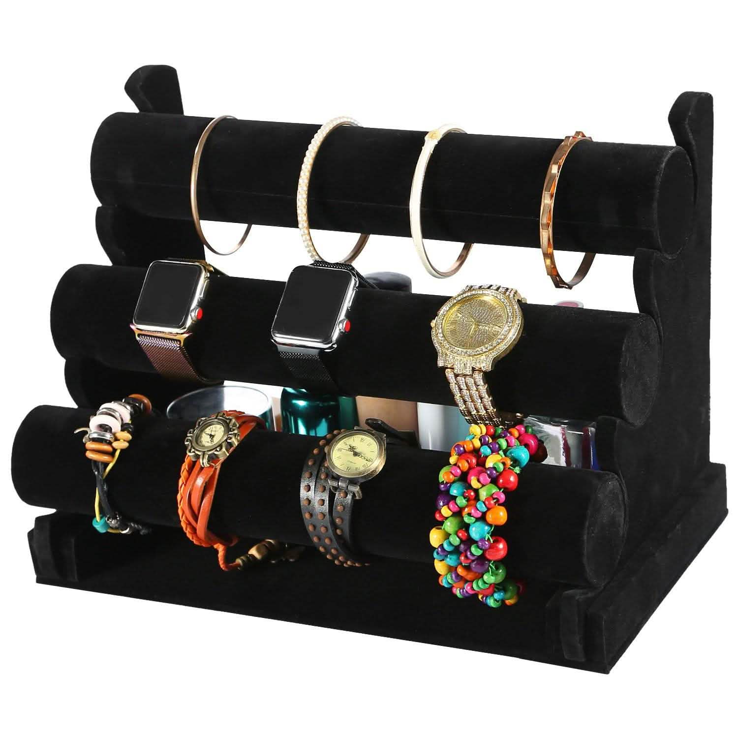 3-Tier Velvet Jewelry Stand by DailySale