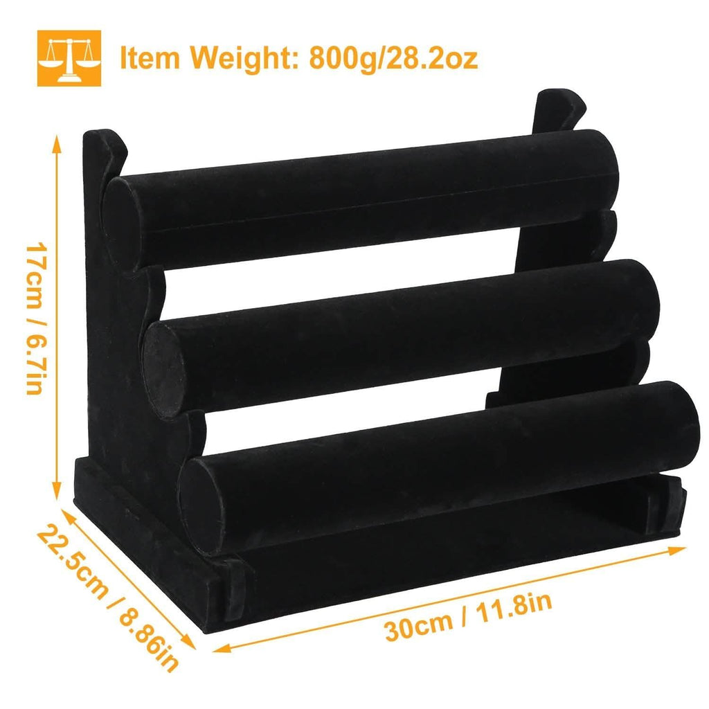 3-Tier Velvet Jewelry Stand by DailySale