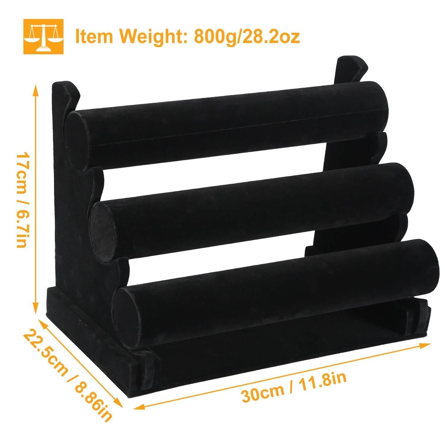 3-Tier Velvet Jewelry Stand by DailySale