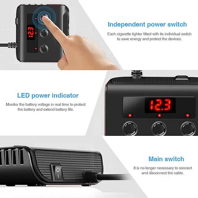 3-Way Car Plug Charger Adapter by DailySale