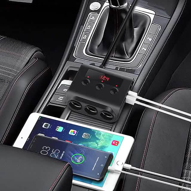 3-Way Car Plug Charger Adapter by DailySale