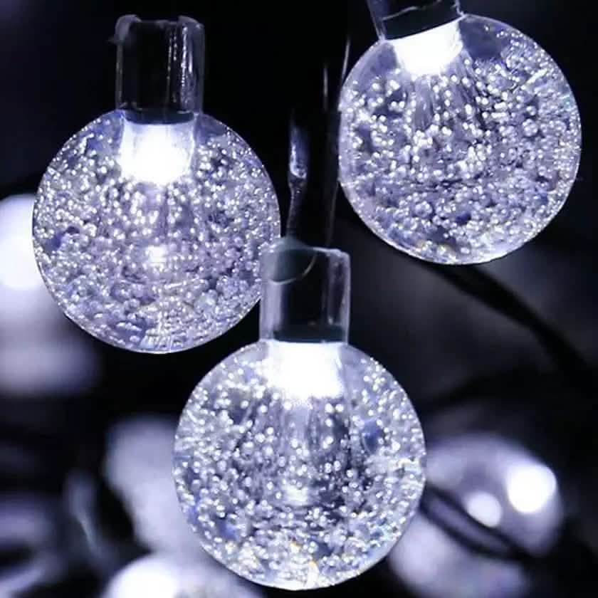 30 LED Solar String Ball Lights Outdoor Waterproof Garden Decor by DailySale