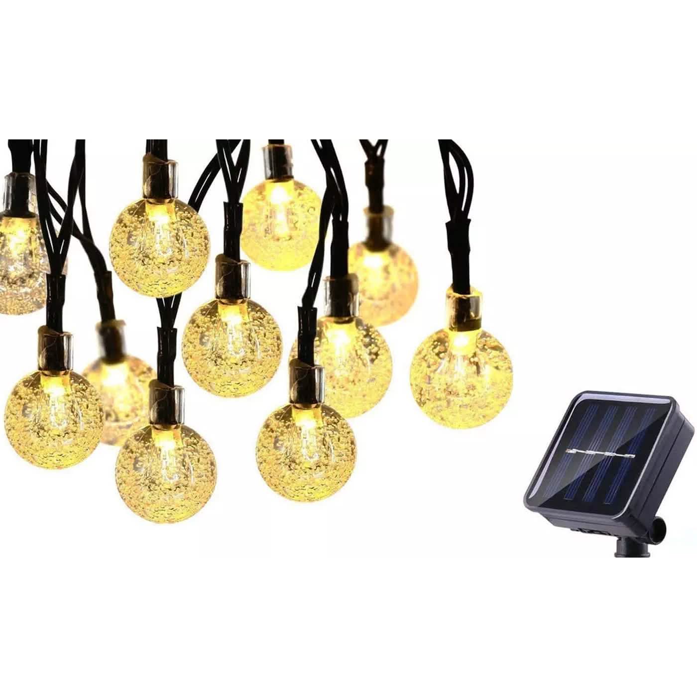 30 LED Solar String Ball Lights Outdoor Waterproof Garden Decor by DailySale