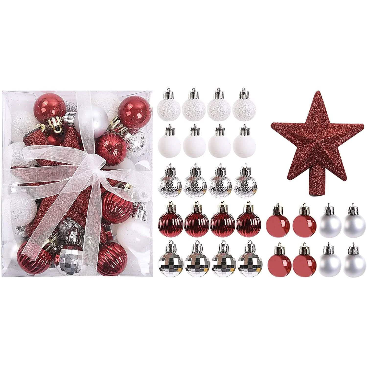 30-Piece: Christmas Balls Ornaments for Xmas Tree by DailySale