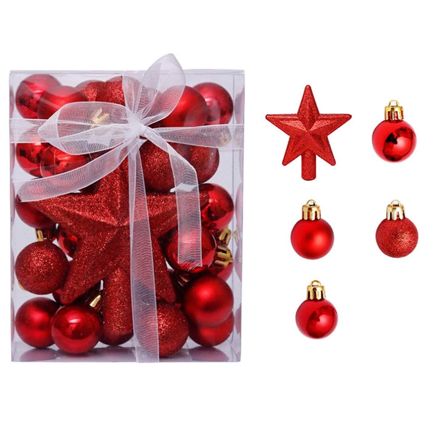 30-Piece: Christmas Balls Ornaments for Xmas Tree by DailySale