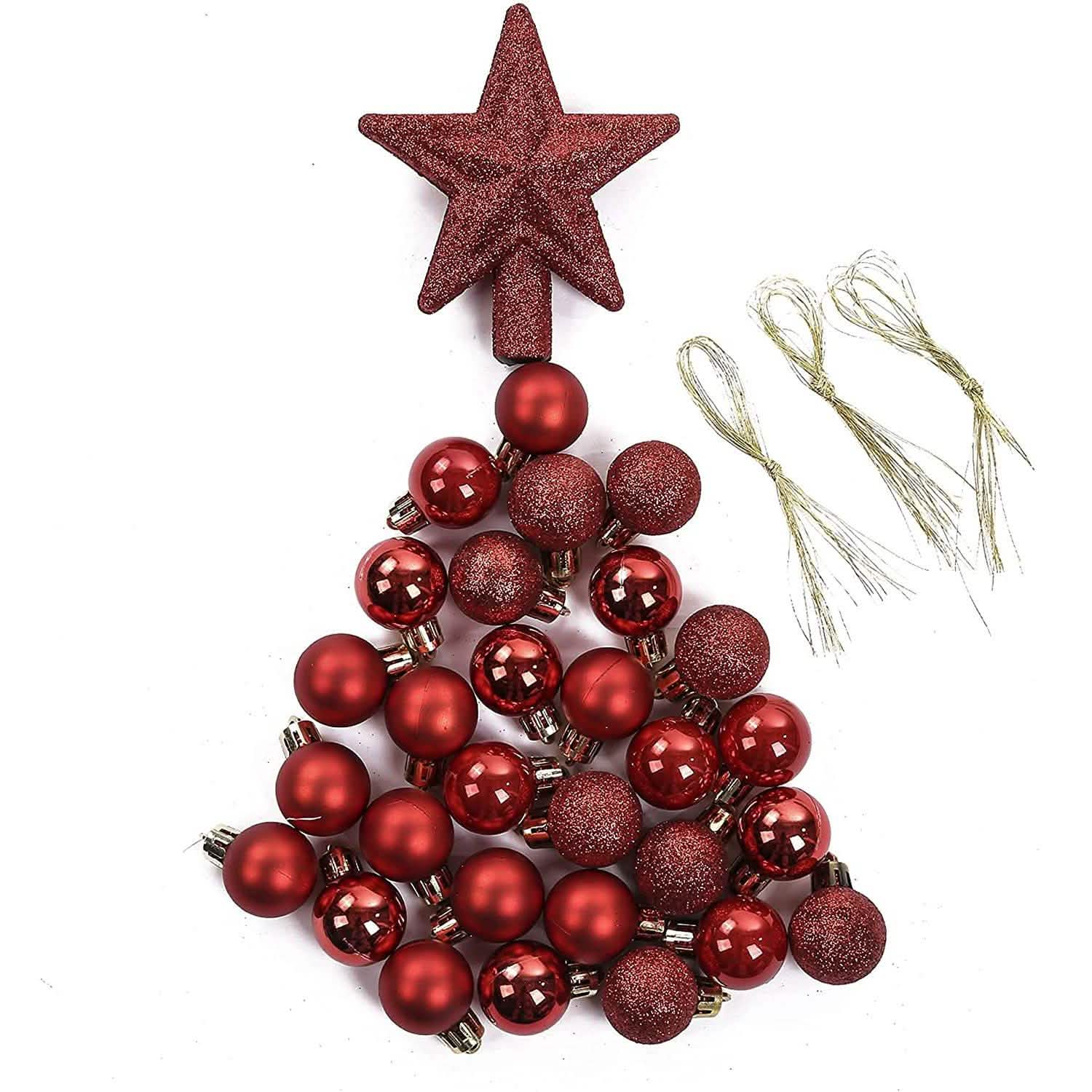 30-Piece: Christmas Balls Ornaments for Xmas Tree by DailySale