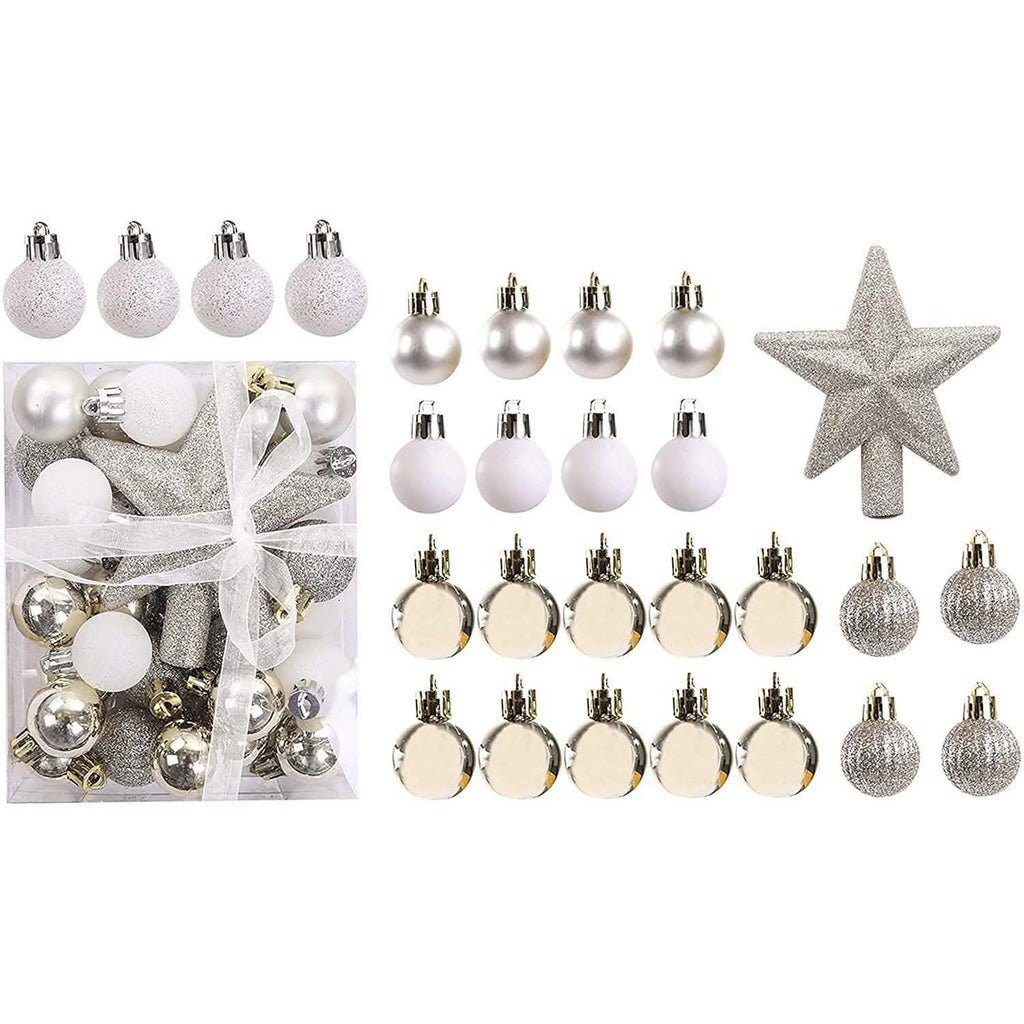 30-Piece: Christmas Balls Ornaments for Xmas Tree by DailySale