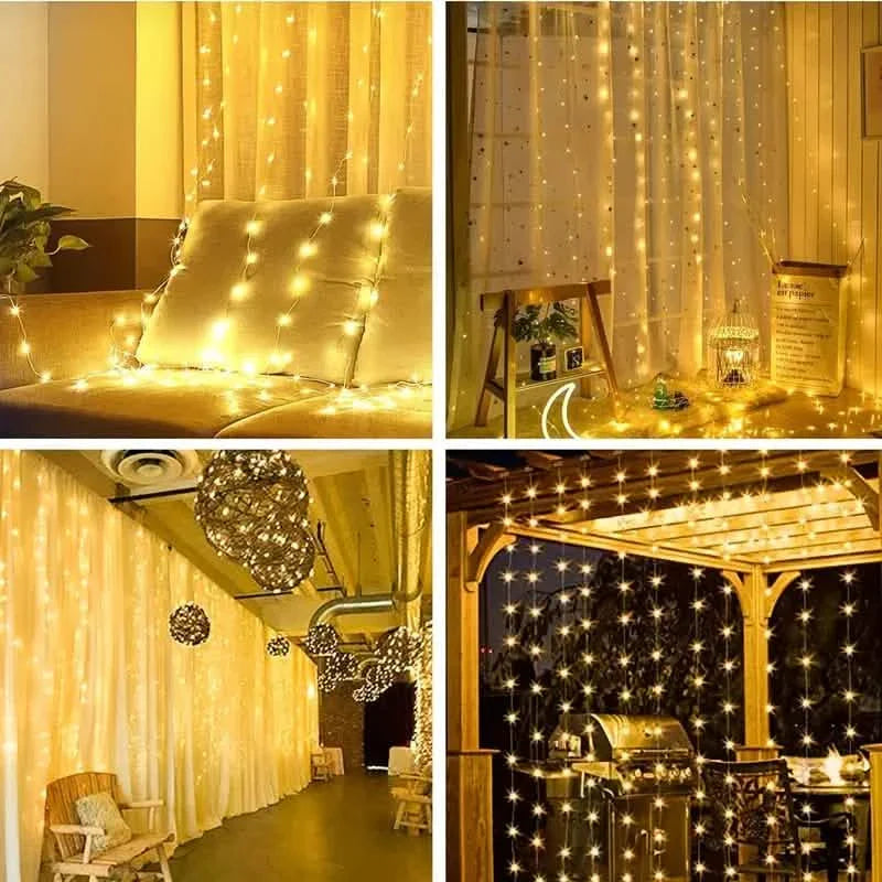 300 LED Curtain Fairy Lights by DailySale