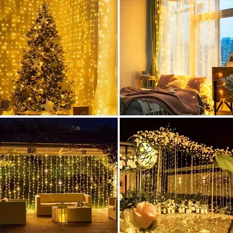 300 LED Curtain Fairy Lights by DailySale
