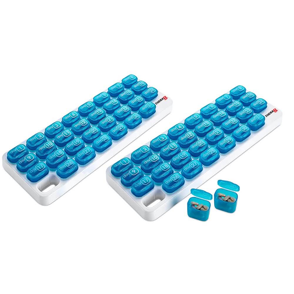 31 Day Monthly Pill and Vitamin Organizer with Large Removable Pods by DailySale