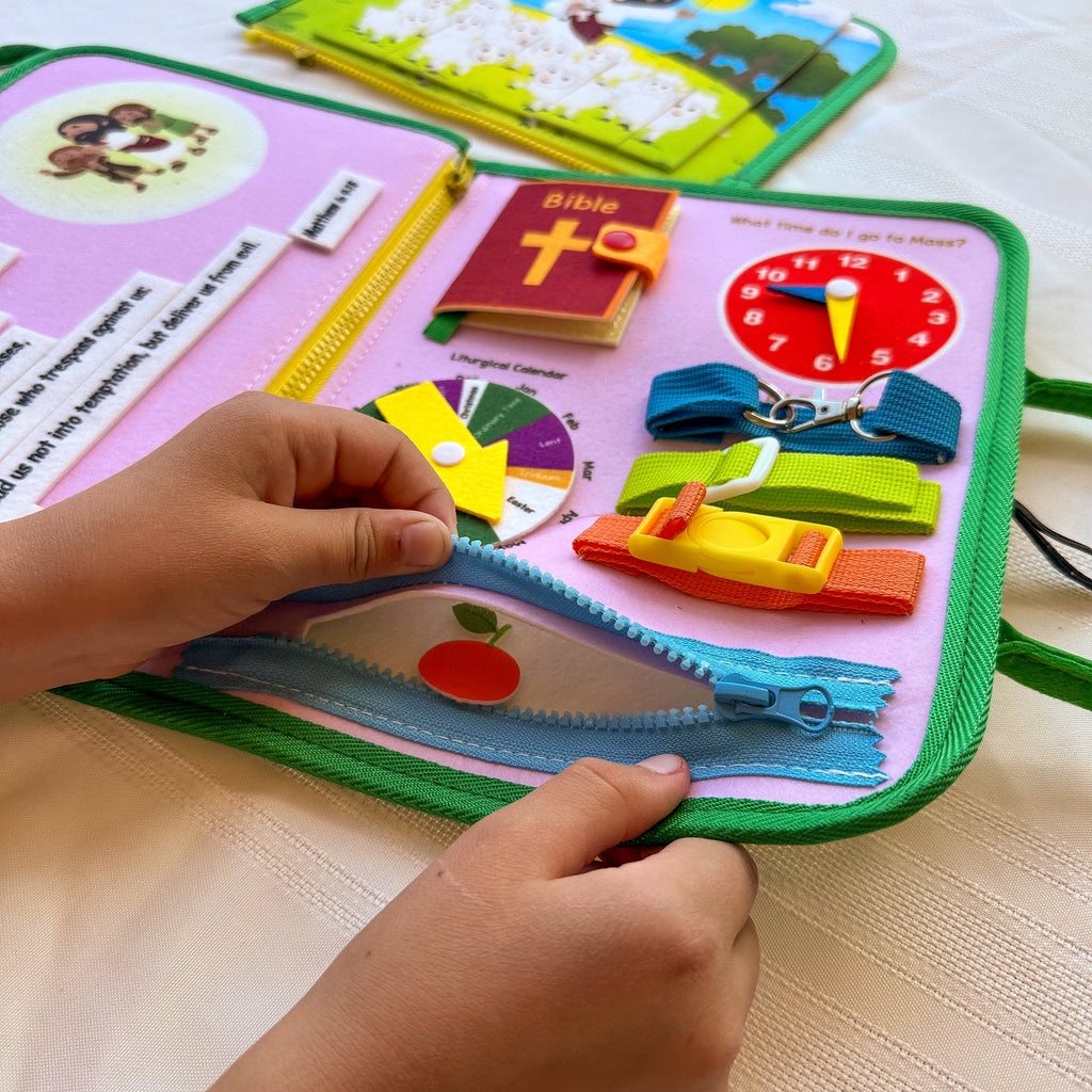 My Pray & Play Busy Book – Catholic Felt Busy Book - A Quiet Felt Book by Saintly Heart