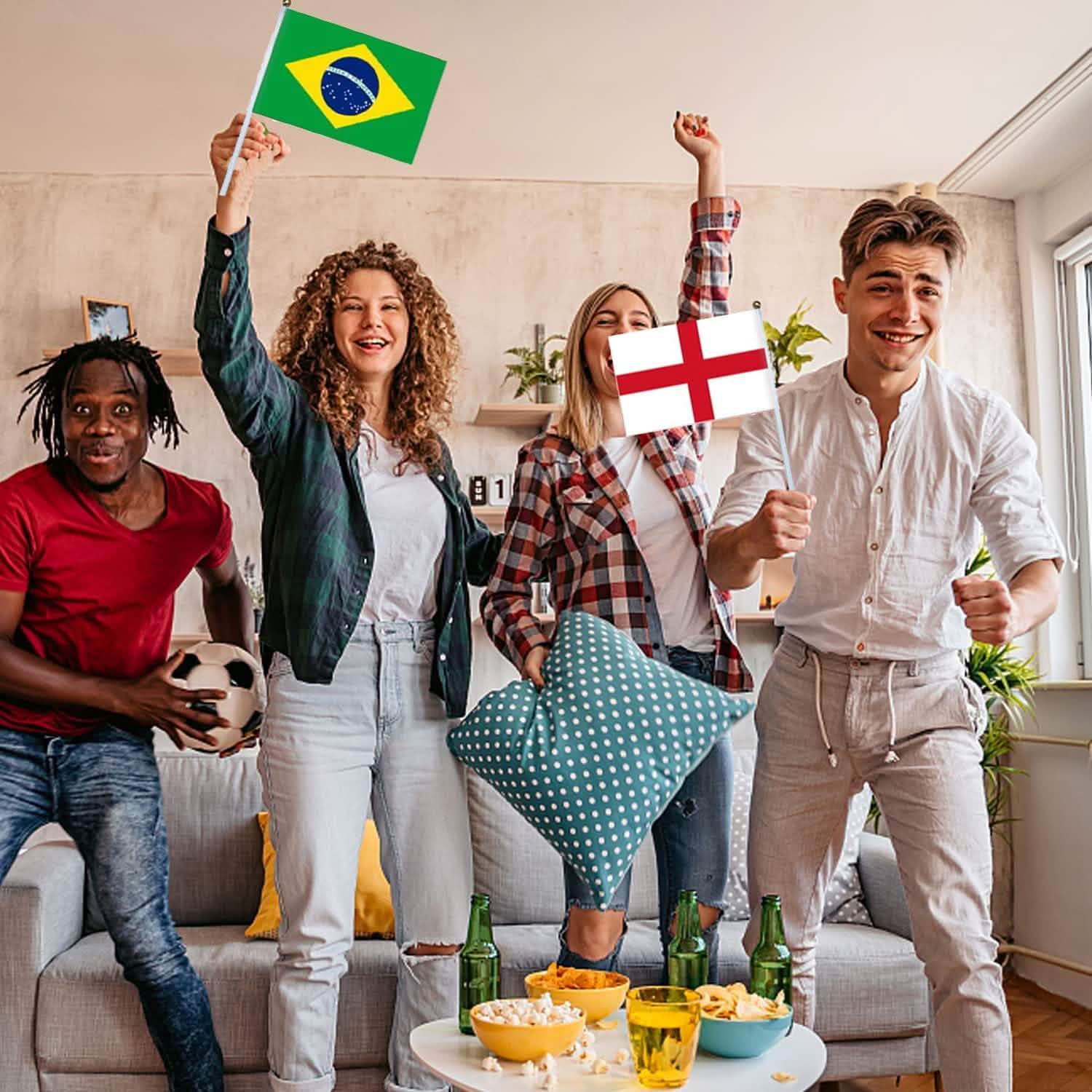 32-Pieces: World Cup 2022 Participating National Teams Flags by DailySale