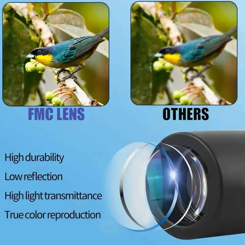 8X Portable Monocular – Pocket-Sized for Outdoor Adventures & Travel by DailySale