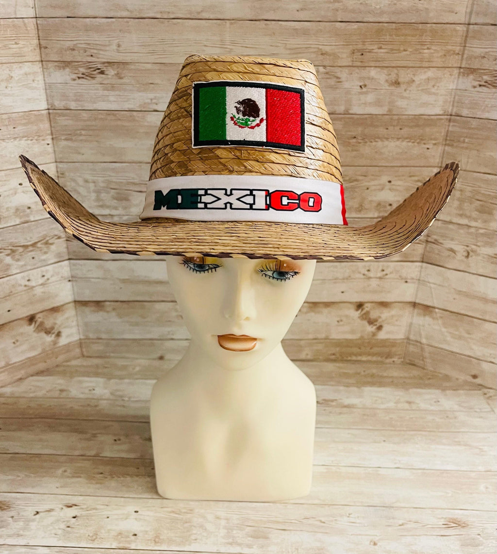 Cowboy Mexican Hat Sombrero Vaquero Artesanal de Palma de Mexico by Chica Mexico