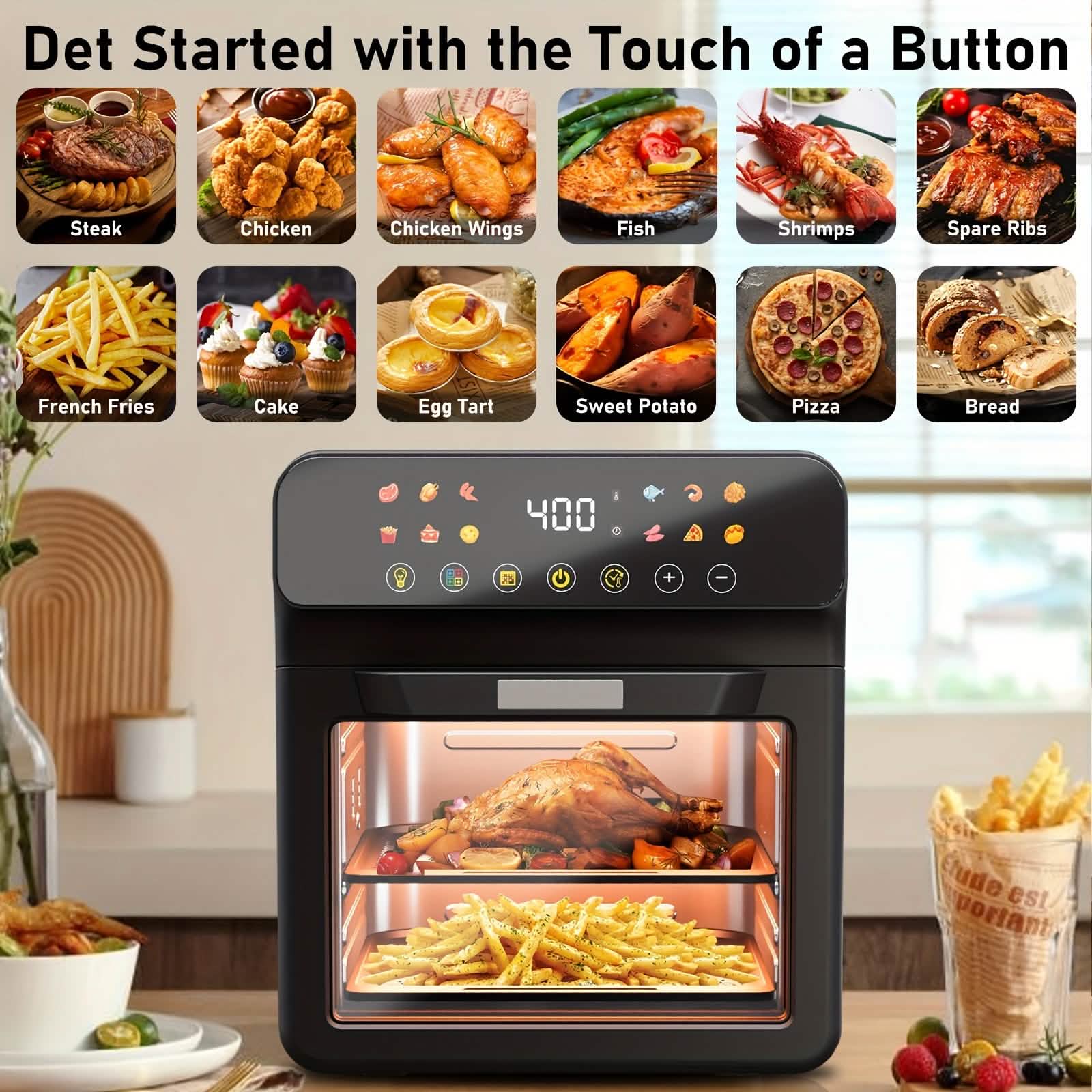 12QT 12-in-1 Smart Air Fryer Oven by DailySale
