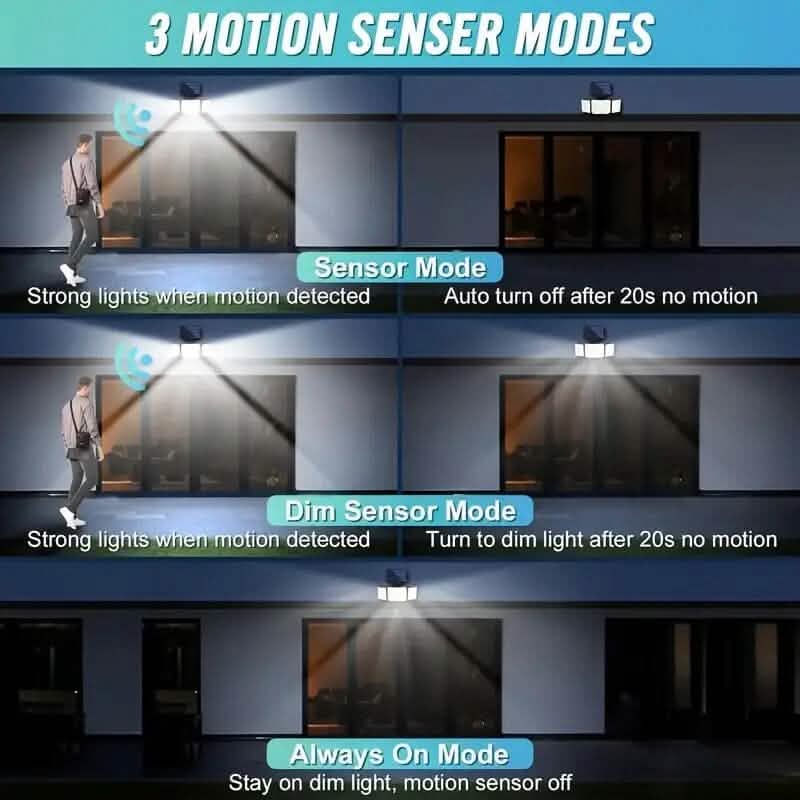 348 LED Motion Sensor Solar Lights Outdoor with Remote Control by DailySale