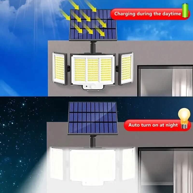 348 LED Motion Sensor Solar Lights Outdoor with Remote Control by DailySale