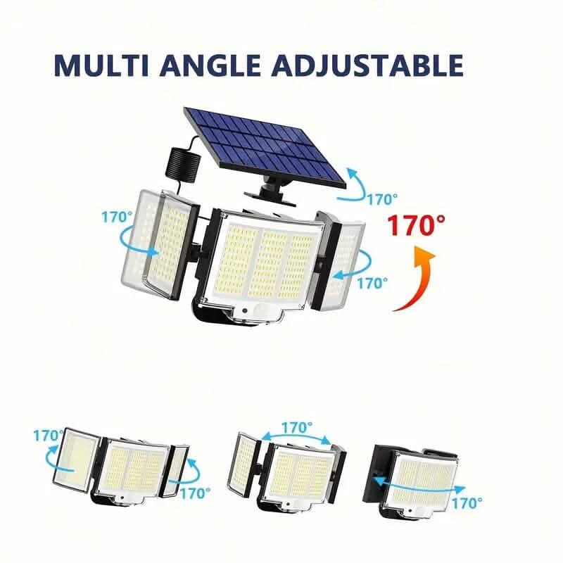 348 LED Motion Sensor Solar Lights Outdoor with Remote Control by DailySale