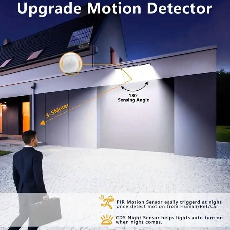 348 LED Motion Sensor Solar Lights Outdoor with Remote Control by DailySale