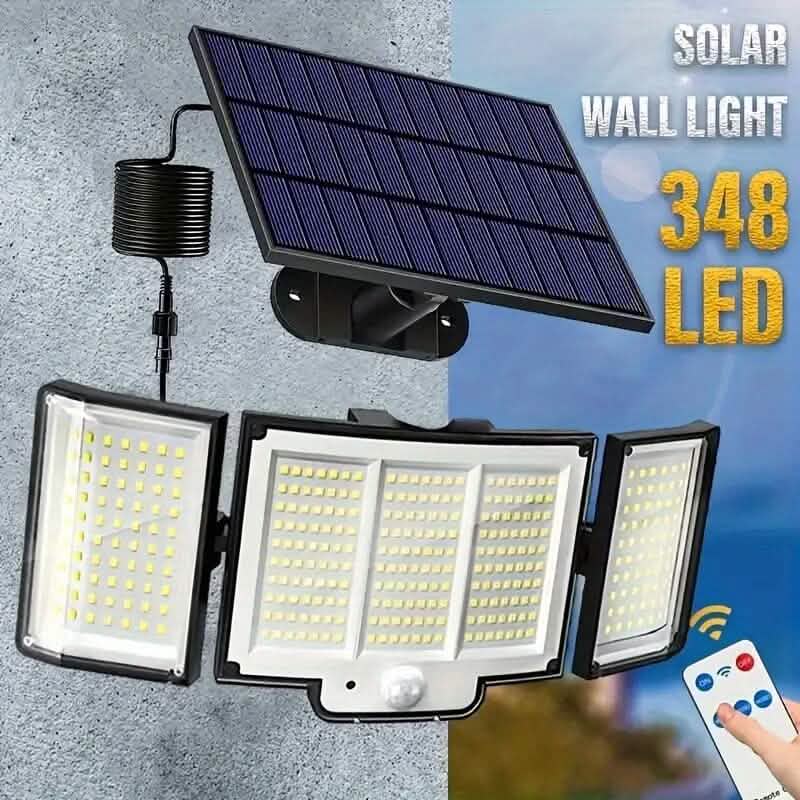 348 LED Motion Sensor Solar Lights Outdoor with Remote Control by DailySale