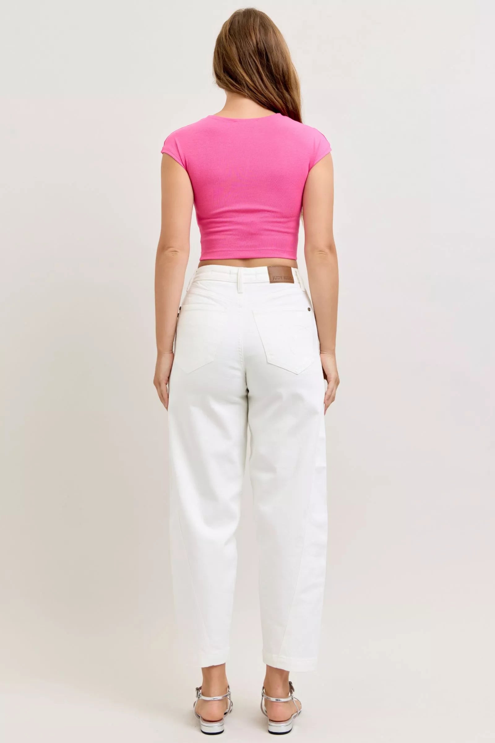 Judy Blue High-Waisted Rigid Magic Panel Barrel Jeans